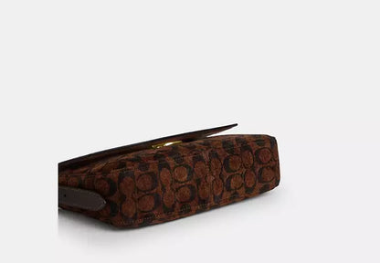 Etta Small Flap Shoulder Bag In Signature Chenille