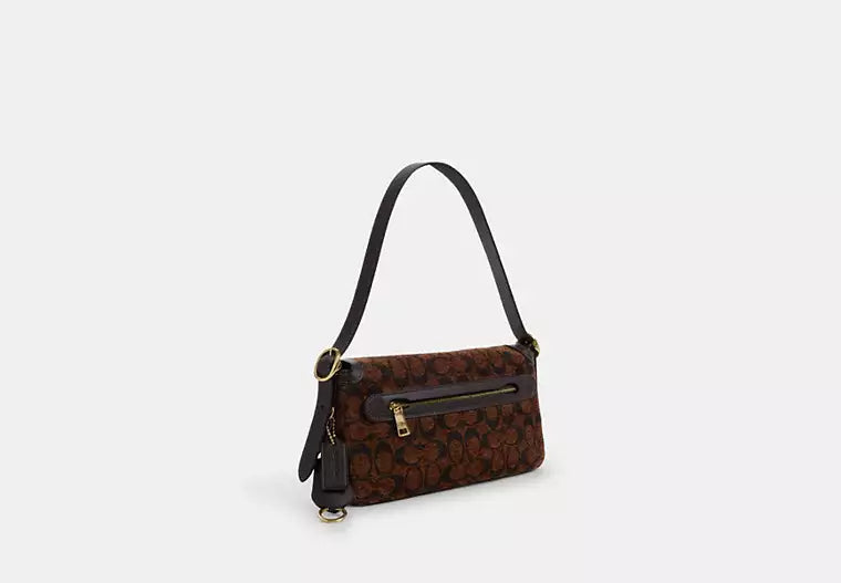 Etta Small Flap Shoulder Bag In Signature Chenille
