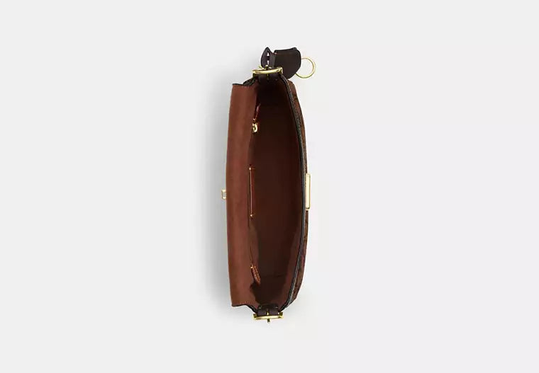 Etta Small Flap Shoulder Bag In Signature Chenille