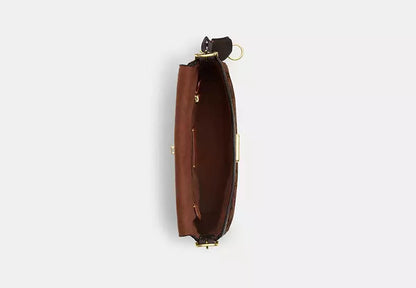 Etta Small Flap Shoulder Bag In Signature Chenille