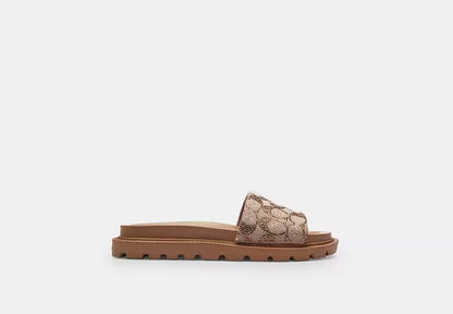 Brynn Sandal In Crystal Signature Jacquard