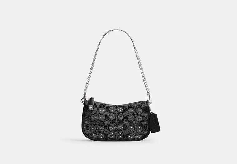 Swinger Bag 20 With Chain In Crystal Signature Jacquard