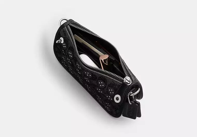 Swinger Bag 20 With Chain In Crystal Signature Jacquard